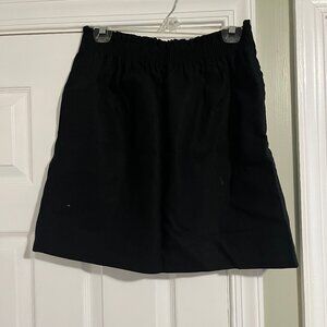 J.Crew Black Linen/Cotton Novelty City Skirt NWT size 8